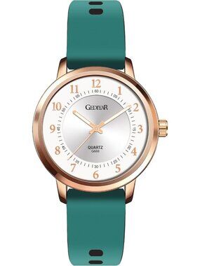 Women's Green Analog Waterproof Rose Gold Nurse Medical Professional Wrist Watch